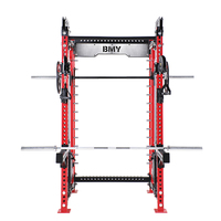 Rack de musculation professionnel en acier, équipement d'exercice multifonctionnel, machine Smith à pédale inversée, grandes machines à charge de plaques