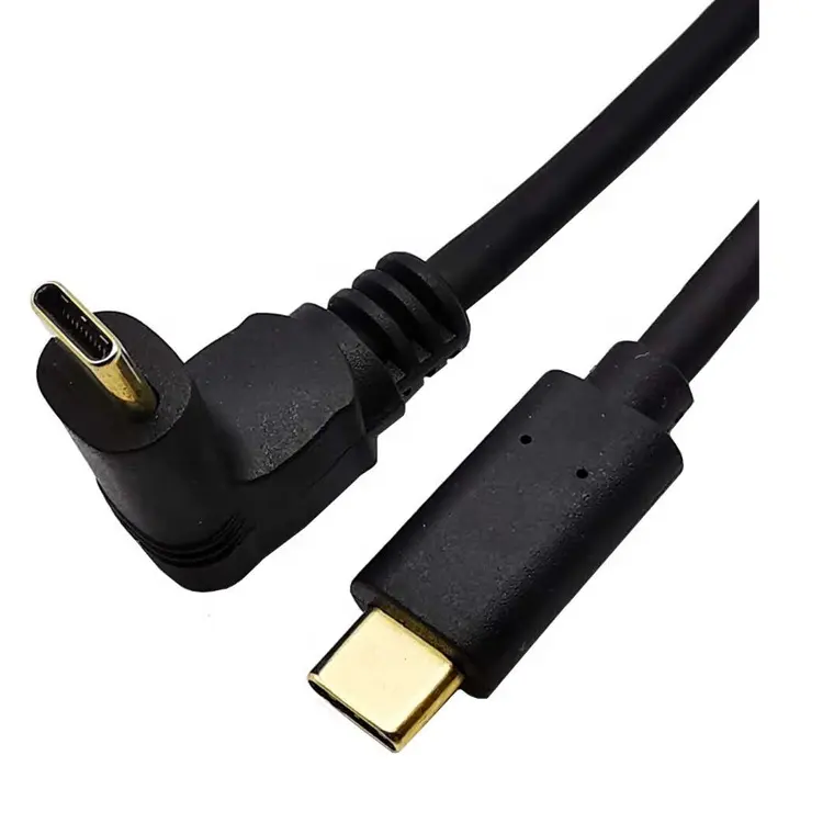 Hjx 90 Derajat USB C TYPE C Laki-laki Ke Perempuan Tepat Siku 90 Derajat Extention Kabel