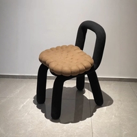 Tabouret de maquillage en tissu pour la maison, meubles, design moderne, style artistique simple, petite chaise de chambre à coucher, nouveau modèle 2025