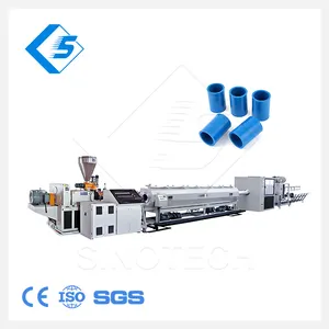 Sino-Tech CE, ISO 50 110mm 160mm Large Diameter Gray Draining Casing Water UPVC Pipe Material PVC Pipe Making Machine