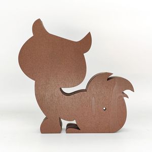 Uionen - Adornos de Madera Tallada con Forma de Animales, Adornos de Zorro de Madera, Decoraciones Creativas para el Hogar y el Escritorio - Product Image 4