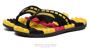 Chanclas de suela blanda para hombre, sandalias antideslizantes para exteriores, chanclas informales de goma, zapatos de playa, tendencia de verano - Product Image 3
