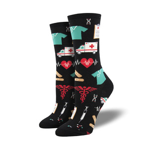 Nouvelles chaussettes créatives <span class=keywords><strong>pour</strong></span> hommes, motifs de dessins animés, outils de barbier, caca, médicaments, <span class=keywords><strong>pompier</strong></span>, infirmier, médecin, profession - Product Image 6