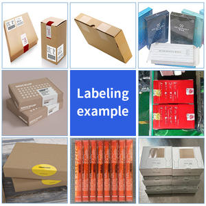 Machine d'étiquetage d'angle de boîte automatique, petite machine d'étiquetage de scellage d'angle de carton avec imprimante tampon - Product Image 2