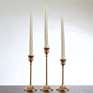 D'<span class=keywords><strong>oro</strong></span> di nozze supporto di candela Pilastro Conico Metallo candle stick Candeliere Per La Decorazione Domestica - Product Image 3