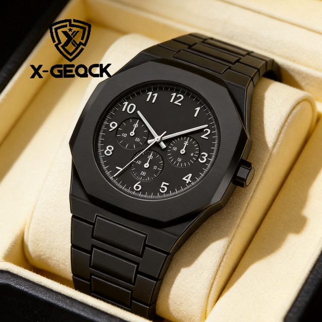 Men's Fashion Black ABS Material Sports Fashion Digital Watch Classic Simple Waterproof Quartz Watch Wholesale