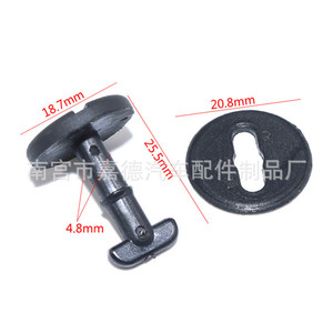 Clips de tapis de sol en caoutchouc pour BMW E46 318i 325i X3, 18,7 mm 20,8 mm, pour remplacement et réparation de fixations automobiles - Product Image 1