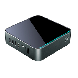 SOYEER MINI PC Win10 <span class=keywords><strong>pro</strong></span> con clave de licencia i01 MINI PC Intel J4125 Quad Core 8g 128g de doble pantalla Mini ventilador de la Pc - Product Image 1