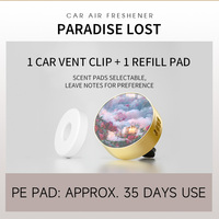Diffuseur de parfum solide pour grille d'aération de voiture, désodorisant activé par ventilateur, coffret cadeau, 30%-50% d'ingrédients actifs, origine CN, libération de parfum périodique