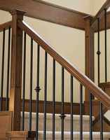 Öl eingerieben Kupfer Quadrat Hohl Eisen Korb Baluster Treppen Baluster Schmiedeeisen Korb