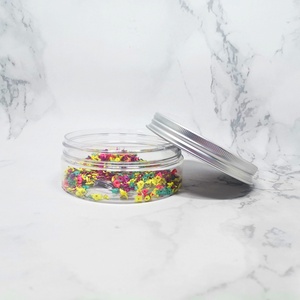 50ml 100ml 120ml 150ml 200ml 250ml Clear Wide Mouth PET <b>Plastic</b> Cosmetic Cream <b>Jars</b> with Black Lids for Skin Care & Custom Logo - Product Image 6