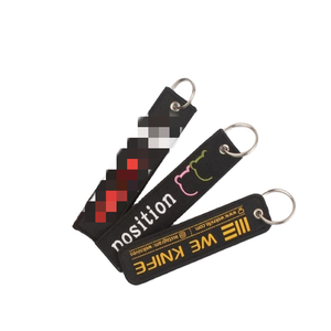 Llavero Promocional de Moda con Logotipo de Marca, Etiqueta Personalizada 'Take Off Before Flight', Etiqueta Bordada para Publicidad - Product Image 5