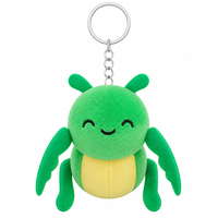 Porte-clés en peluche Zaves Mantis - Écologique, durable, design d'insecte vert mignon, animal en peluche doux, mini cadeau unisexe pour enfants et adultes