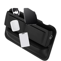 Console de voiture de luxe en cuir PU imperméable de qualité supérieure et boîte de rangement pour siège avant avec organisateur intérieur de voiture universel facile à détacher