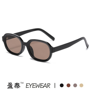 Lunettes de soleil rétro marron pour femmes, protection UV400, monture PC, style été 2025 - Product Image 2