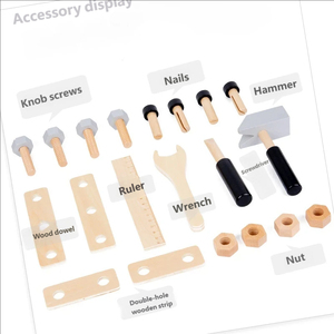 Juego certificado Montessori Whack Mole, martilleo de desarrollo de madera y juguetes para golpear para niños pequeños, regalo - Product Image 6