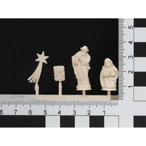 ZICOM Set de Figuras de la Sagrada Familia para Nacimiento, Artesanía Alemana, 3cm de Altura, Figura Navideña y Modelo de Juguete 9069-K421-3 - Product Image 4