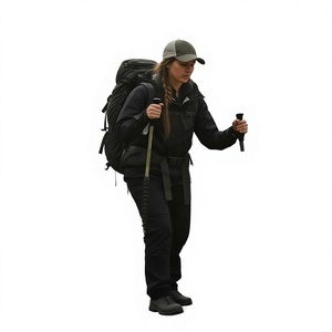 Bastones de <span class=keywords><strong>Trekking</strong></span> Telescópicos Ultraligeros de Fibra de Carbono, Equipo Profesional para Senderismo y Montañismo para Hombres y Mujeres - Product Image 1
