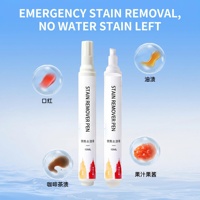 Stylo Détachant pour Tissus 10ML, Nettoyant d'Urgence Portable Format Voyage pour Vêtements, Taches d'Huile, Café, Jus, Rouge à Lèvres