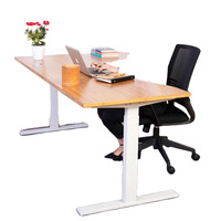 Bureau debout Style contracté bureau en bambou de levage réglable pour bureau maison usine de bambou bureau de levage en bambou