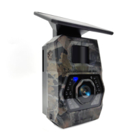 Caméra de chasse solaire sans fil WiFi mini PH970S 48MP CMOS étanche IP66 avec vision nocturne 65 pieds pour la chasse en extérieur et la faune