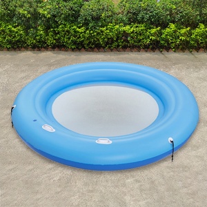 <span class=keywords><strong>Coussin</strong></span> d'eau gonflable bleu pour plusieurs personnes pour bronzer divertissement sain et relaxant - Product Image 3