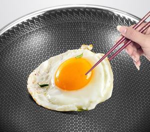 <span class=keywords><strong>Mejor</strong></span> venta de electrodomésticos de cocina pulido satinado 2 capas de revestimiento de acero inoxidable marisco Pan olla de Paella gran freír pan - Product Image 3