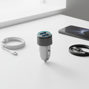 Cargador de coche multipuerto 2PD 4 USB con carga rápida PD QC-3.0 USB C para teléfonos móviles, cámaras y auriculares. - Product Image 2