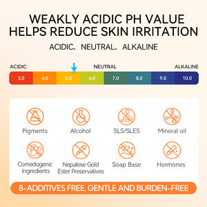 Lanbena OEM VC Lavado de cara con <span class=keywords><strong>Aloe</strong></span> Vera Limpiador facial Hidratante Limpiador aclarador - Product Image 5