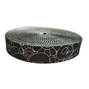 สายรัดลายเส้นดอกไม้ - สายรัดพิมพ์ลายดอกไม้เส้นเดียวด้วยเทคนิคการถ่ายเท<span class=keywords><strong>ความ</strong></span><span class=keywords><strong>ร้อน</strong></span> สำหรับกระเป๋าผู้หญิง, งานฝีมือ DIY, เครื่องประดับแฟชั่น - Product Image 6