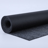 Feutre aiguilleté ignifuge personnalisé laminé avec film antidérapant en PE, TPE, PP, PVC et liaison intercouche résistante pour protection au sol
