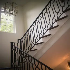 Top-selling outdoor pvc iron railing stairs install