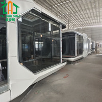Mini-maison capsule spatiale mobile préfabriquée, maison modulaire, hôtel de jardin, villa