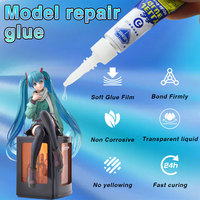 Adhésif Gel Transparent Zhanlida3g pour Modèles et Figurines, Compatible GK LEGO, Non Corrosif, Anti-Jaunissement, Séchage Rapide, Adhésif Artisanat