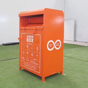 Bacs de rangement pour le recyclage de vêtements <span class=keywords><strong>à</strong></span> grand volume de haute qualité personnalisés conception extérieure debout sans couvercle bacs <span class=keywords><strong>à</strong></span> dons <span class=keywords><strong>à</strong></span> <span class=keywords><strong>vendre</strong></span> - Product Image 3