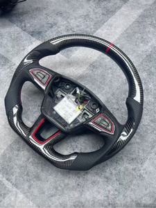 Volante de Cuero y Fibra de Carbono Forjado Real Personalizado para Ford Focus Fiesta Mk7 ST Mk8 Mk4 Mk3 <span class=keywords><strong>Mk2</strong></span> - Product Image 3