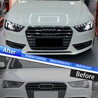 Ensemble de phares LED KGKB pour Audi A4 A4L RS4 S4 B8.5 2013-2016, mise à niveau style A5, lentille de projecteur, plug and play, 8000K