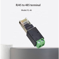 Adaptador de Conector RJ45 a RS485, Conector RJ45 a Terminal de 2 Pines con Tornillo, Cabeza de Cristal a Terminal de Tornillo, Venta al Por Mayor de Fábrica