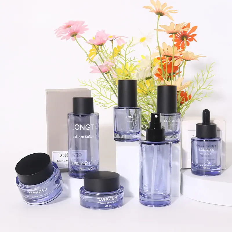 Cosmetic Skincare Packaging Hair Care Dropper Bottle Jar Set 20ml 40ml 100ml Cosmetic Face Cream Jar Lotion Pump Bottles