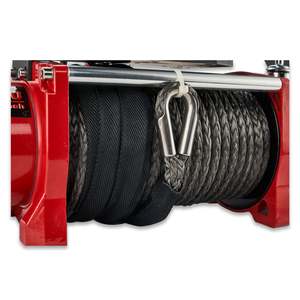 XINQI 13000lb 12V/24V DC Auto Electric <strong>Winch</strong> with Synthetic Rope Steel Construction for <strong>Jeep</strong>/Truck - Product Image 3