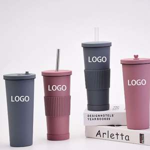 แก้วน้ำสแตนเลสสตีลสองชั้น ขนาด 830 มล. ปี 2026 ปราศจากสาร BPA พร้อมฝาปิดและหลอดดูด สำหรับกาแฟและเครื่องดื่มอื่นๆ - Product Image 1