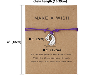 Coeur infini amour charme faire un souhait Bracelets réglable cordon porte-bonheur tissé <span class=keywords><strong>amitié</strong></span> Bracelets cadeau Logo personnalisé Bracelets - Product Image 5