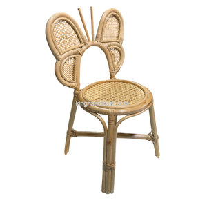 Chaise pour enfants en rotin faite à la main de qualité export pour événements et fêtes, chaise en osier pour tout-petits, mobilier pour enfants écologique et naturel, Vietnam - Product Image 6