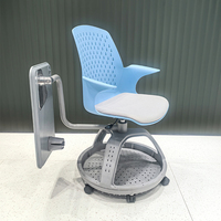 Chaises de mobilier scolaire Bureaux et chaises à nœuds mobiles Chaise de formation d'étude réglable en hauteur à 360 degrés