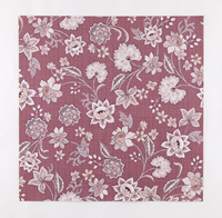 Tapis de Mahjong en similicuir violet floral, imperméable, antidérapant, pliable, sur mesure, pour table de jeu américaine carrée
