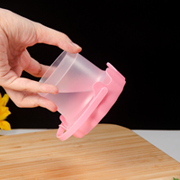 Envase de Yogur PP5 al por Mayor, Tapa en Espiral, Asa, Reutilizable, Apto para Microondas y Congelador, Envase para Smoothies