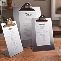 Supports de table en métal pour affiches publicitaires A4 A5, présentoirs en acier inoxydable, porte-cartes de menu de table