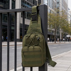 Bolso táctico de pecho para caza y caravana, de tela Oxford, bandolera de un solo hombro, para deportes al aire libre y ciclismo - Product Image 3