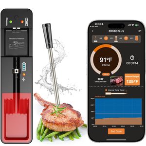 Smart Wireless Meat <b>Thermometer</b> DIgital Cooking <b>Thermometer</b> With Wireless Probe Remote Range Food <b>Thermometer</b> - Product Image 1