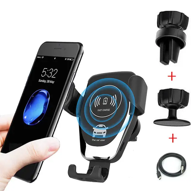 2022 Cellphone Accessories Mobile Phone Charger Holder Mount Auto Magnetic 15w Wireless Fast Car Charger for Iphone
